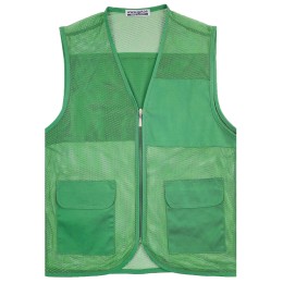 Customized dark green V-neck vest jacket Personal design breathable mesh zipper jacket Vest jacket supplier SKV058 Customized dark green V-neck vest jacket Personal design breathable mesh zipper jacket Vest jacket supplier SKV058
